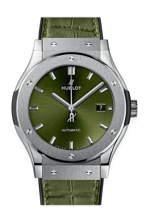 hublot pink and green watch|hublot watch green strap.